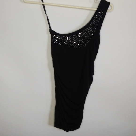 Discreet bling  one strap tank top Sz S/M - Picture 2 of 4